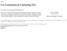 Tablet Screenshot of cox-construction.com